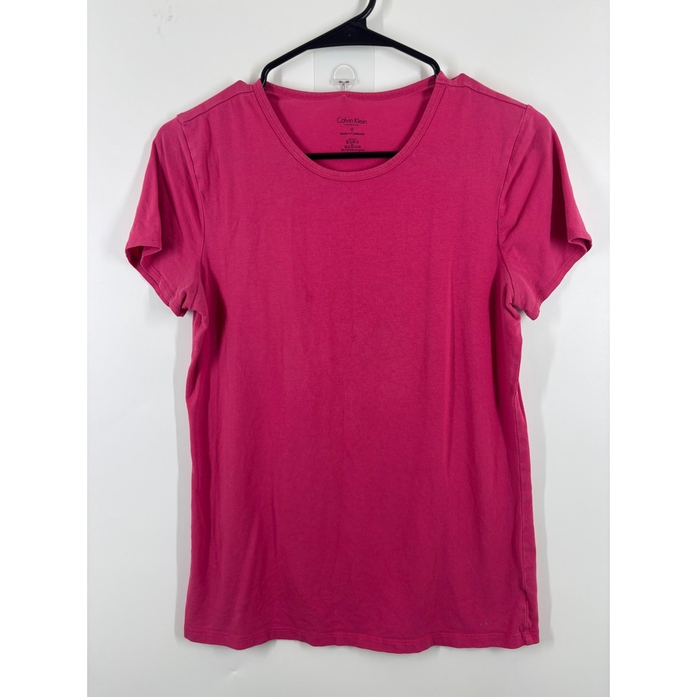 Calvin Klein Medium Pink Short Sleeve Crew Neck Lounge T-Shirt